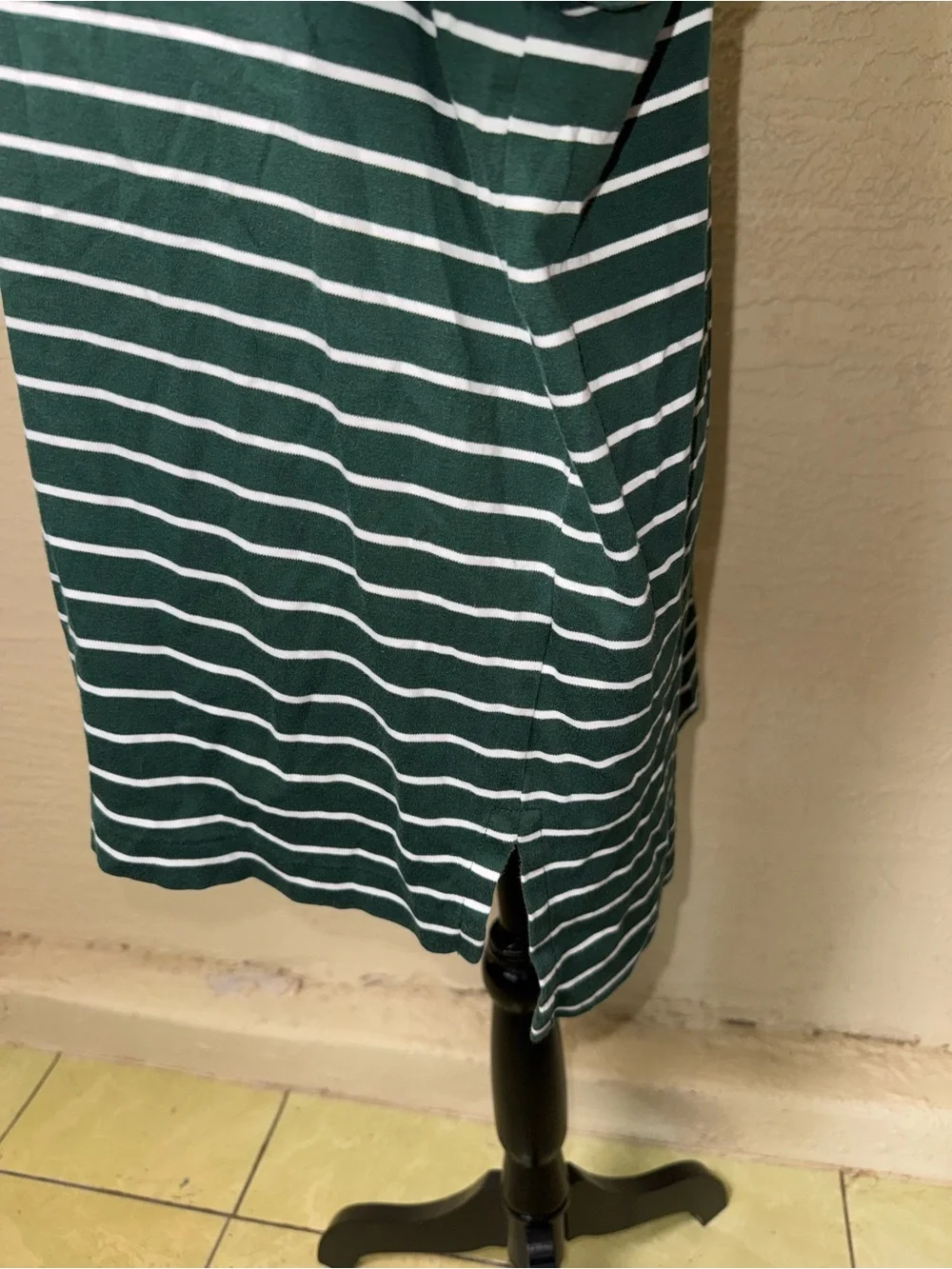 Polo Ralph‎ Lauren Green Stripe Pima Polo Preppy Golf Dadcore Coastal XL